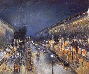 Camille Pissarro The Boulevard Monimartre at Night oil painting picture wholesale